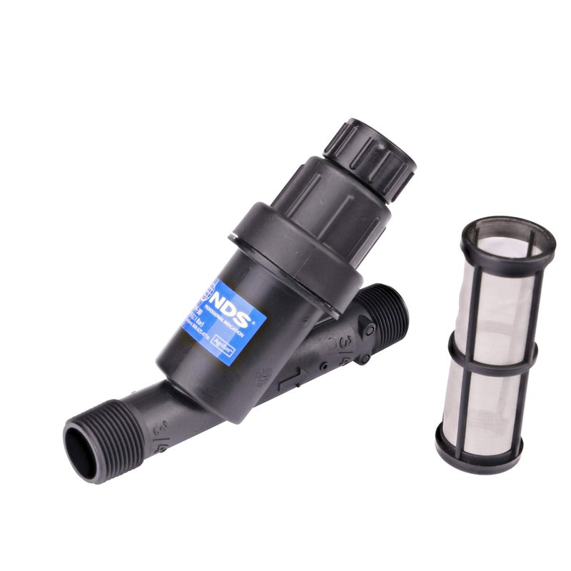 NDS PRYF 30 Pressure-regulating Y Filter, 3/4 in. MPT X 3/4 in. MPT, 0.2-5 GPM Flow Range, 30 PSI, 200 Mesh, Black - Image 3